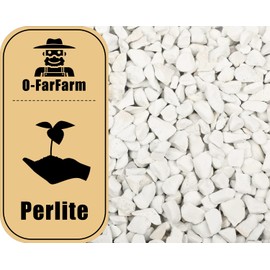 O-FarFarm Chunky Perlite Bulk, Horticultural Pearlite Coarse Perlite for Plants Indoor, Additive Conditioner Mix, Improve Drainage and Ventilation, Help Root Growth(5-10mm, 10qt)