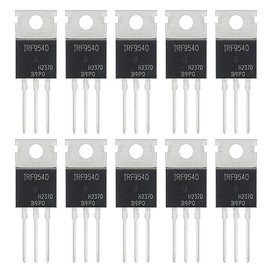 ALLECIN IRF9540 IRF9540N MOSFET Transistors 100V 23A IRF9540NPBF P-Channel Power Mosfets Transistor 100 Volt 23 Amp TO-220 (Pack of 10Pcs)