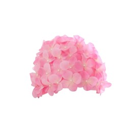 JISADER Women's Swimming Cap with Flowers, Fashionable Bathing Cap, Breathable, Handmade Unique Petal Swimming Caps, Reusable, Quick Dry Swimming Cap for Long and Short Hair, Pink