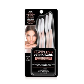 Finishing Touch Flawless Dermaplane Facial Exfoliator & Hair Remover, White