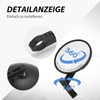 MospdyGear 1 Pair Motorcycle Mirrors 360° Adjustable Handlebar Mirrors Compatible