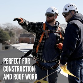 Malta Dynamics Warthog MAXX Side D-Ring Fall Protection Safety Harness with Removable Safety Belt, Full Body Harness (XX-Large)