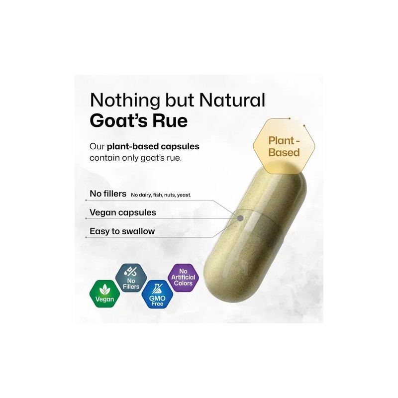 Cápsulas de Energía Bio Krauter Goat's Rue con 100 Unidades