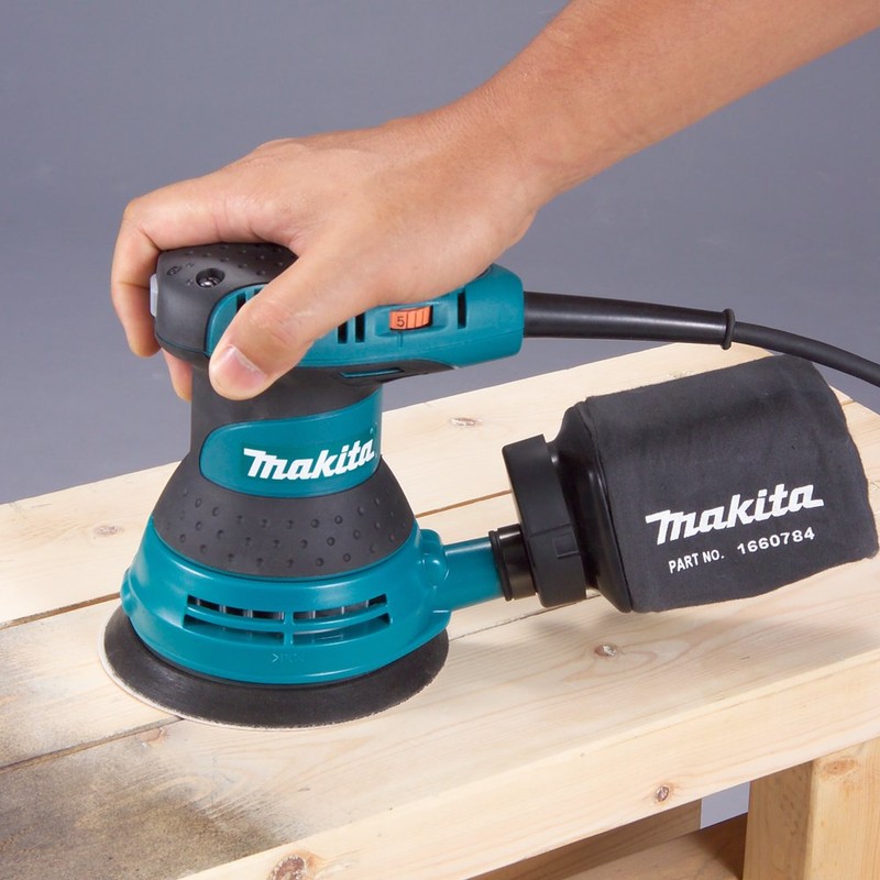 Makita BO5031K Variable Speed Random Orbit Sander, 5 In, Teal