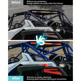 SLORIMOD Aluminum Air Intake Cover Grill for Polaris RZR PRO R 2020-2025/RZR PRO XP 2025 Accessories, Pre-Filter Metal Mesh Engine Side Vent Black Inlet Protection Cover Bezel Kit(2PCS)