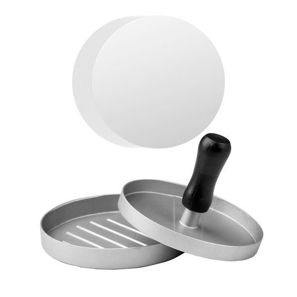 GWOZI Burger Press Patty Maker with 100 Patty Papers -