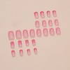 Ombre Press on Nails Pink Glue on Nails Short Square