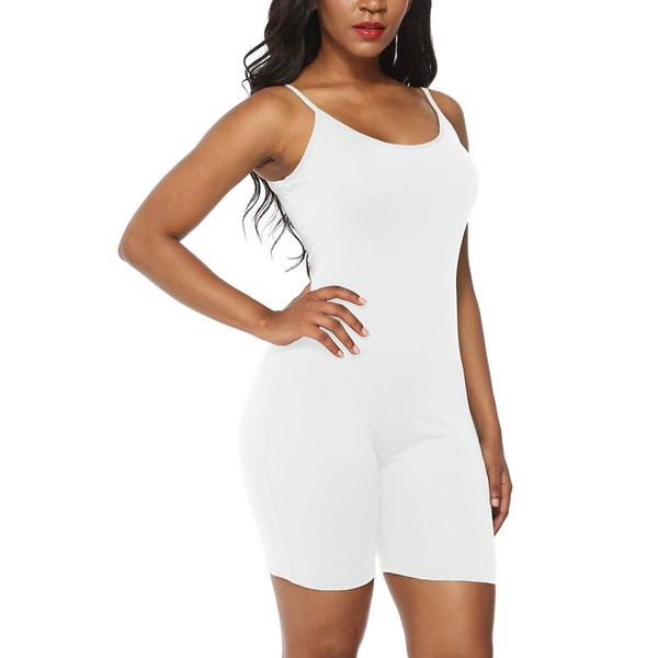 Amiliashp Women's Spaghetti Strap Tank Top Short Jumpsuit Rompers Bodysuit