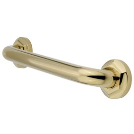 Kingston Brass DR714242 Designer Trimscape Metropolitan Decor 24-Inch Grab Bar with 1.25-Inch Outer Diameter, Polished Brass