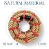 Hemp Rope 1 Inch x 100 Ft Twisted Manila Rope