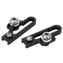 ochun 2PCS Aluminum Alloy Bike C Clamp Extender Brake Portion C Road Bike Setting Adapter Hollow Design Lightweight Resistant Corrosion Cycling Level (Black)