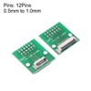 uxcell FFC FPC 12 Pin 0.5mm 1mm Pitch to DIP
