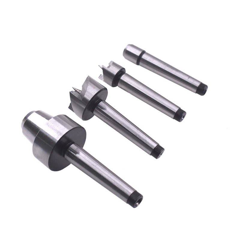 HGC 4 Pcs MT1 Steel Wood Lathe Live Center Drive