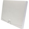 Oxford Caja Portadocumentos, Cierre Elástico, Polipropileno, Pieza, Color Blanco, Tamaño