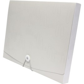 Oxford Caja Portadocumentos, Cierre Elástico, Polipropileno, Pieza, Color Blanco, Tamaño Carta F750
