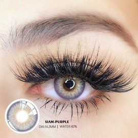 DIY Fake Eyelashes Extensions for Regular Use Easy to Apply Personal Care Product Enhance Your Lashes at Home:_Siam purple