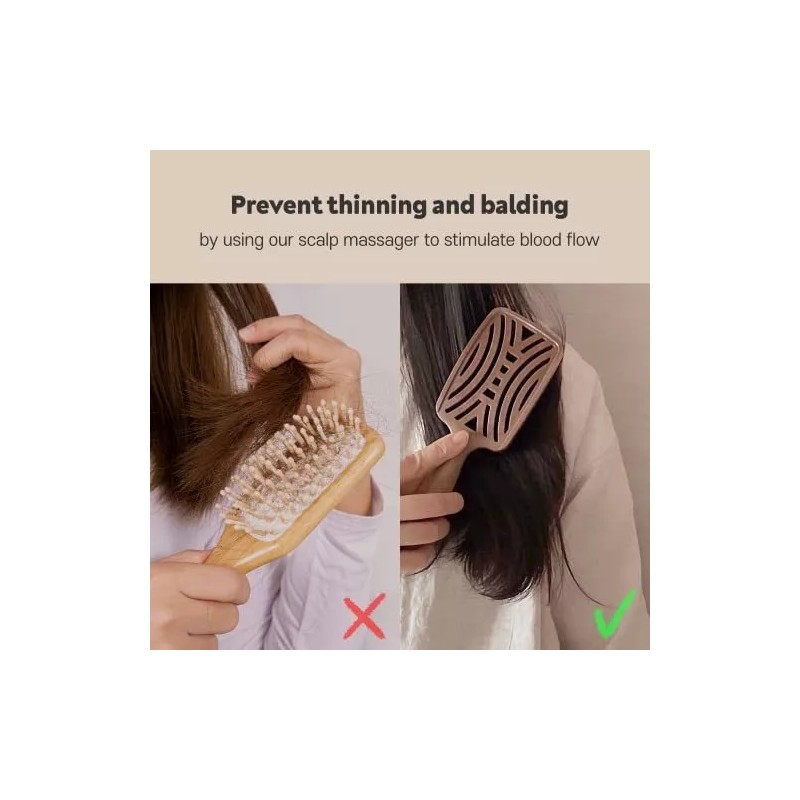 Mother's Corn Cepillo De Pelo De Cerdas De Jabalí Yao,