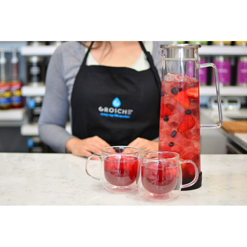 GROSCHE BALI Hand-Made Glass Water Infuser & Water Pitcher with