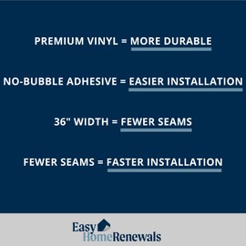 Instant Granite Premium 36” x 144” Kitchen Countertop Vinyl Laminate Cover | Easy Installation | Displays No Seams | Peel & Stick | Durable Self-Adhesive | Glossy Italian White Marble (12ft)