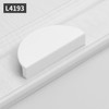 Evionlin White 2-1/2 inch Drawer Pulls,2 pcs(a Pair) Half Round