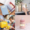 Gold Labels Stickers, Removable Blank Labels Gold Border, Self-Adhesive Rectangular