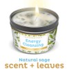 Manifestation Candle White Sage Leaf & Scent, Smudge Candle for
