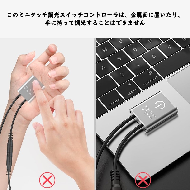 BTF-LIGHTING Single Color LED Controller Mini Touch Dimmer Controller 10%-100%