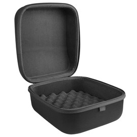 Geekria Shield - Funda protectora para auriculares de gran tamaño, funda rígida de repuesto con almacenamiento de cables, compatible con Audio-Technica, Denon, Sony (negro)