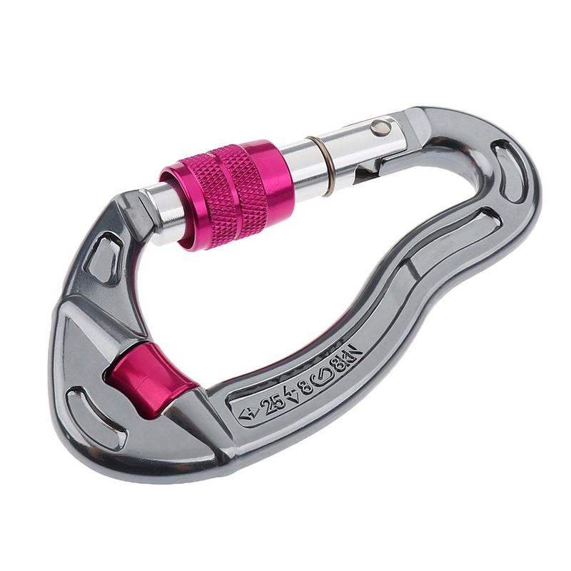 Sharplace Screw, Mountaineering, Carabiner, 25kn, Red