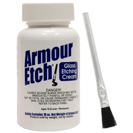 10 oz. Armour Etch Glass Etching Cream with Application Brush