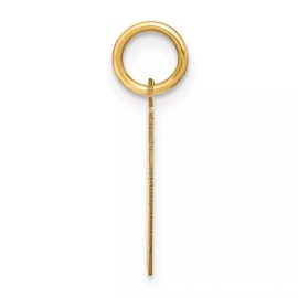 GlittersandGold 14ky Letter N Initial Pendant Bracelet Necklace