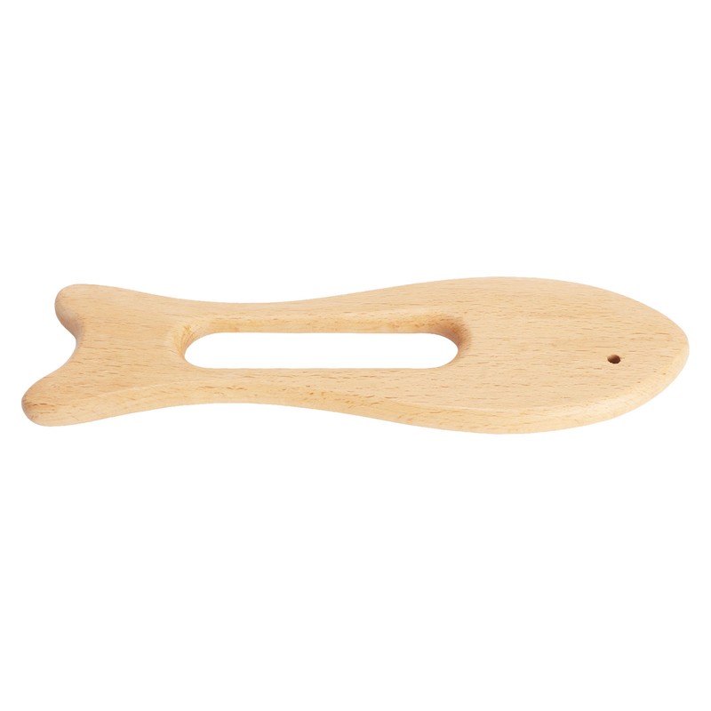 2Pcs Wooden Gua Sha Board Fish Shape Polished Beech Sturdy