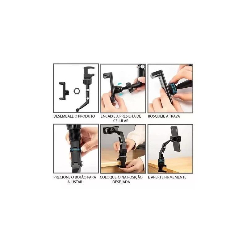 Taej 85 50 Soportes Multifuncion Base Para Celular Auto Retrovisor