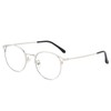 Cyxus 8092T18 Cat Eye Glasses, Metal Frame, Date Glasses, Blue