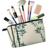 YULUENZE Bamboo Cosmetic Bag Cute Small Aesthetic Makeup Organizer Bag