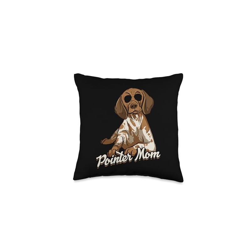 Pointer Mom German Shorthaired Pointer Throw Pillow