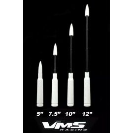 VMS RACING Telescopic White Bullet Antenna for Ford Trucks All Years F150 F250 F350 F450