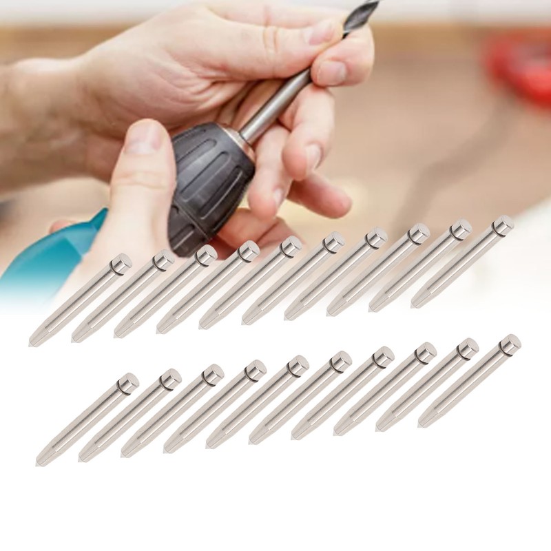 20PCS Center Punch Replacement Bits Alloy Steel Hole Punch Heads