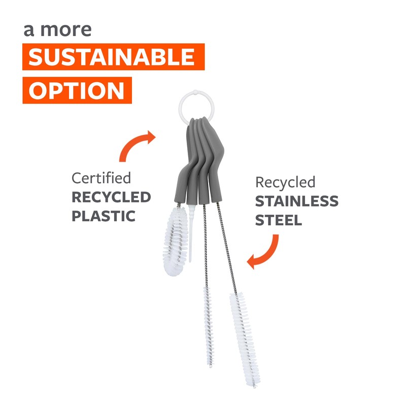 Full Circle Little Sipper, Bottle and Straw Cleaning Brush Set,