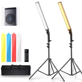 NEEWER Handheld 2.4G LED Video Light Stick Kit, Upgraded 40W Dimmable 3200K-5600K CRI97 with Stands/Filters/Carry Bag for Gaming Photography YouTube TikTok Video Recording, BH20B Ultra