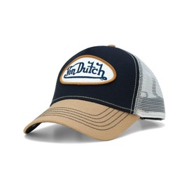 Von Dutch Classic Trucker Hat - Retro Snapback Cap for Men and Women - Adjustable Fit Panel, Breathable Mesh Rear, Curve Bill, Size One Size, Canvas