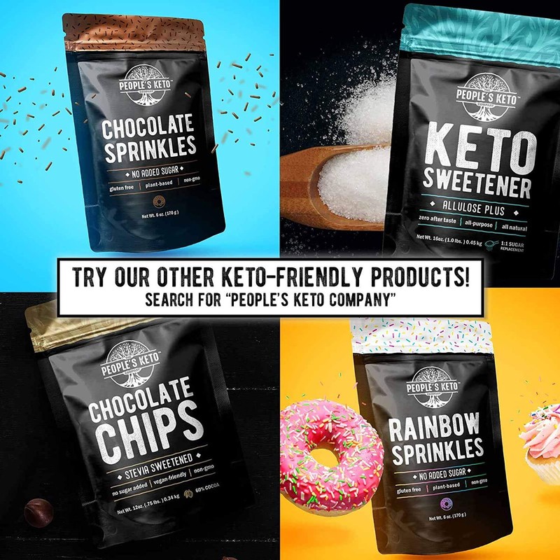 Keto Sprinkles, 6 oz. Larger Value Size, Dye Free, Non-GMO,