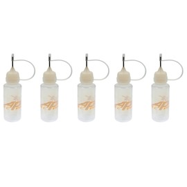 Apex RC Products 15ml / .5oz Oil/Fluid Dropper Plastic Bottle W/Needle Tip - 5 Pack #2102