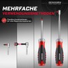 GEINXURN Ratchet Screwdriver and Magnetic Bit Holder, Ergonomic Handle with