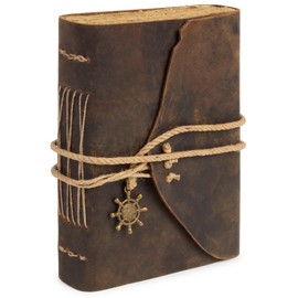 Vintage Navy Rustic Cotton Paper Journal Travel Notebook Vintage Diary Luxury Notebook 21x17cm