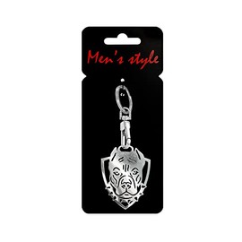 Avisa Stainless steel key chain - 'Pitbull' (silver)