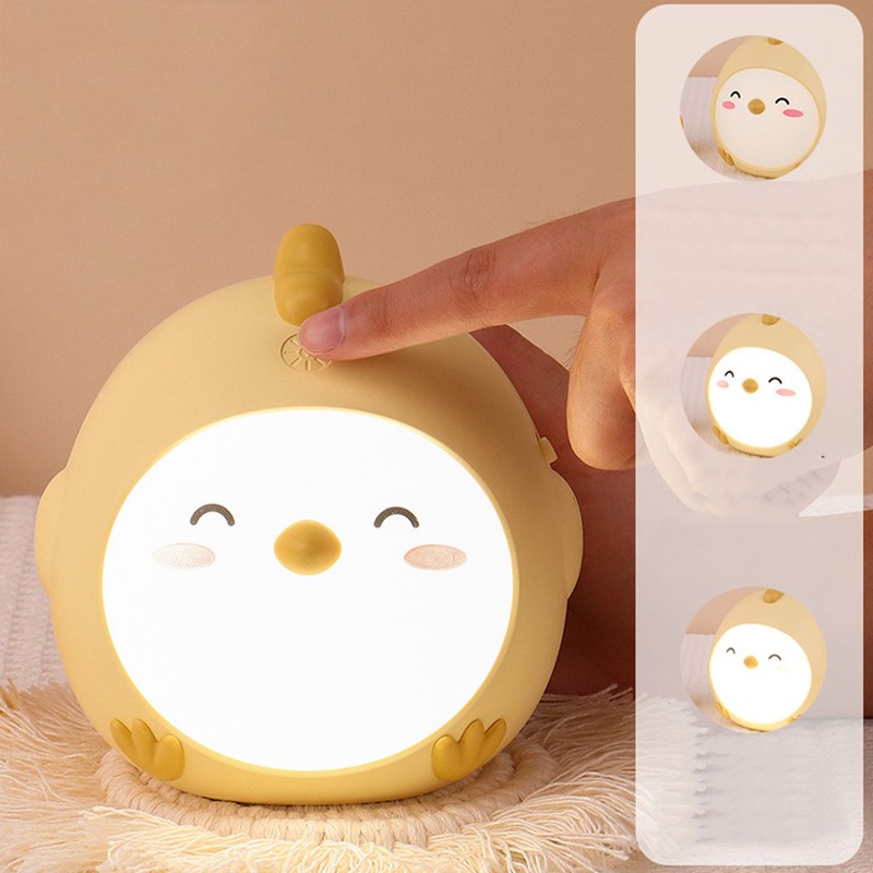 Chicken Touch Night Light Cute Innovative LED Light USB Charging