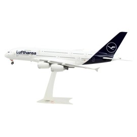 DCD Herpa 1/200 Plastic Model Airplane Airbus A380 Commercial Aircraft 'Lufthansa' (D-AIMK) White Dark Blue Tail for Display