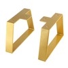 ALXEH 6 Inch Trapezoid Table Legs Gold, DIY Furniture Metal