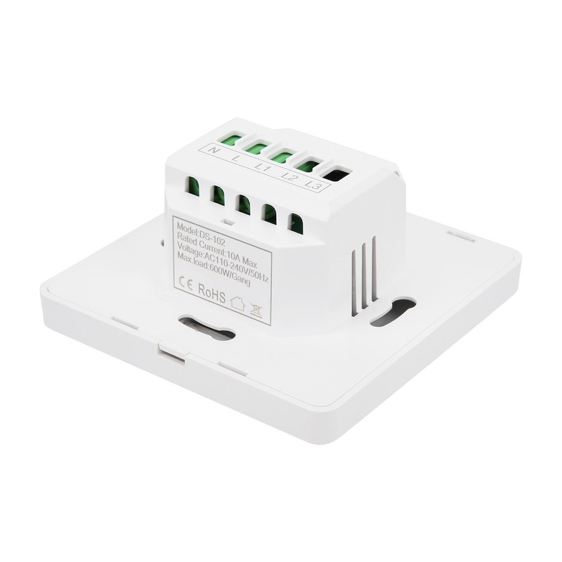 Wall Push Button Smart Light Switch Zero Fire 1 Gang